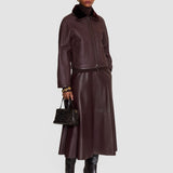 Purple Kyro Reversible Soft Shearling Jacket - Joseph