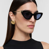 Black Laarous Cat Eye Sunglasses - Joseph