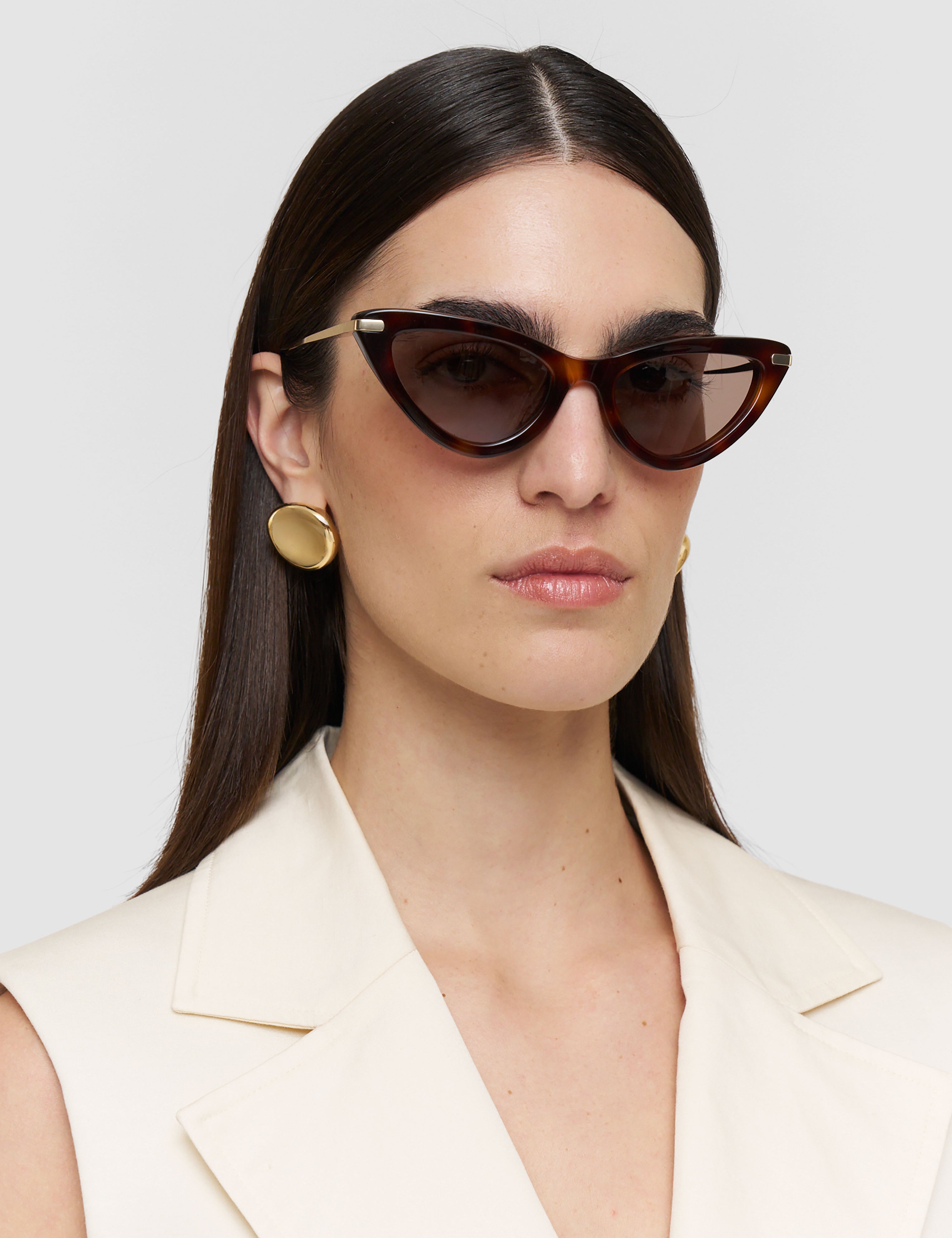 Brown Laarous Cat Eye Sunglasses - Joseph