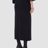 Black Lagny Compact Milano Knit Skirt - Joseph