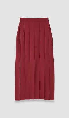 Red Lagny Compact Milano Knit Skirt - Joseph