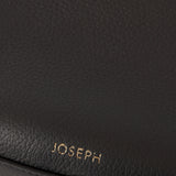 Black Large Bean Leather Bag - Joseph