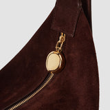Purple Large Bean Suede Bag - Joseph