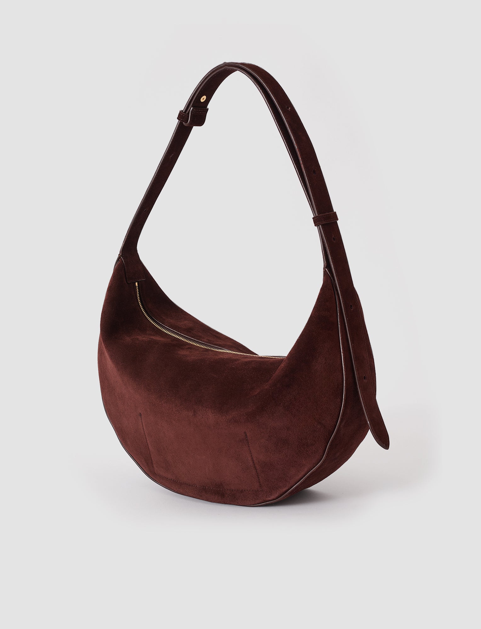 purple-large-bean-suede-bag-JOSEPH