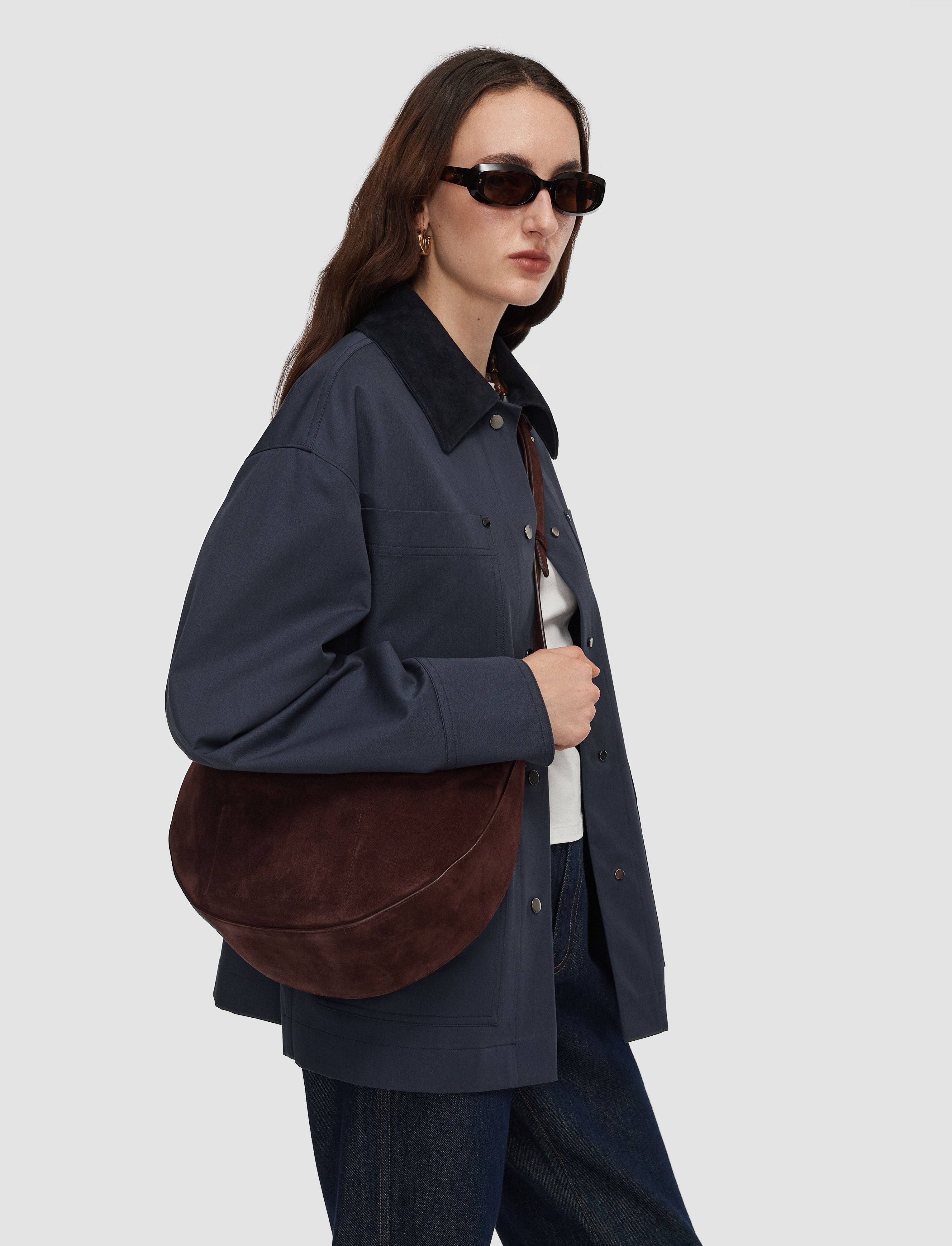 purple-large-bean-suede-bag-JOSEPH
