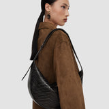 Large Bean Woven Leather Bag