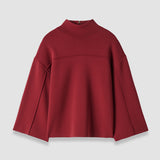 Red Larrey Compact Milano Knit Top - Joseph