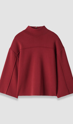 Red Larrey Compact Milano Knit Top - Joseph