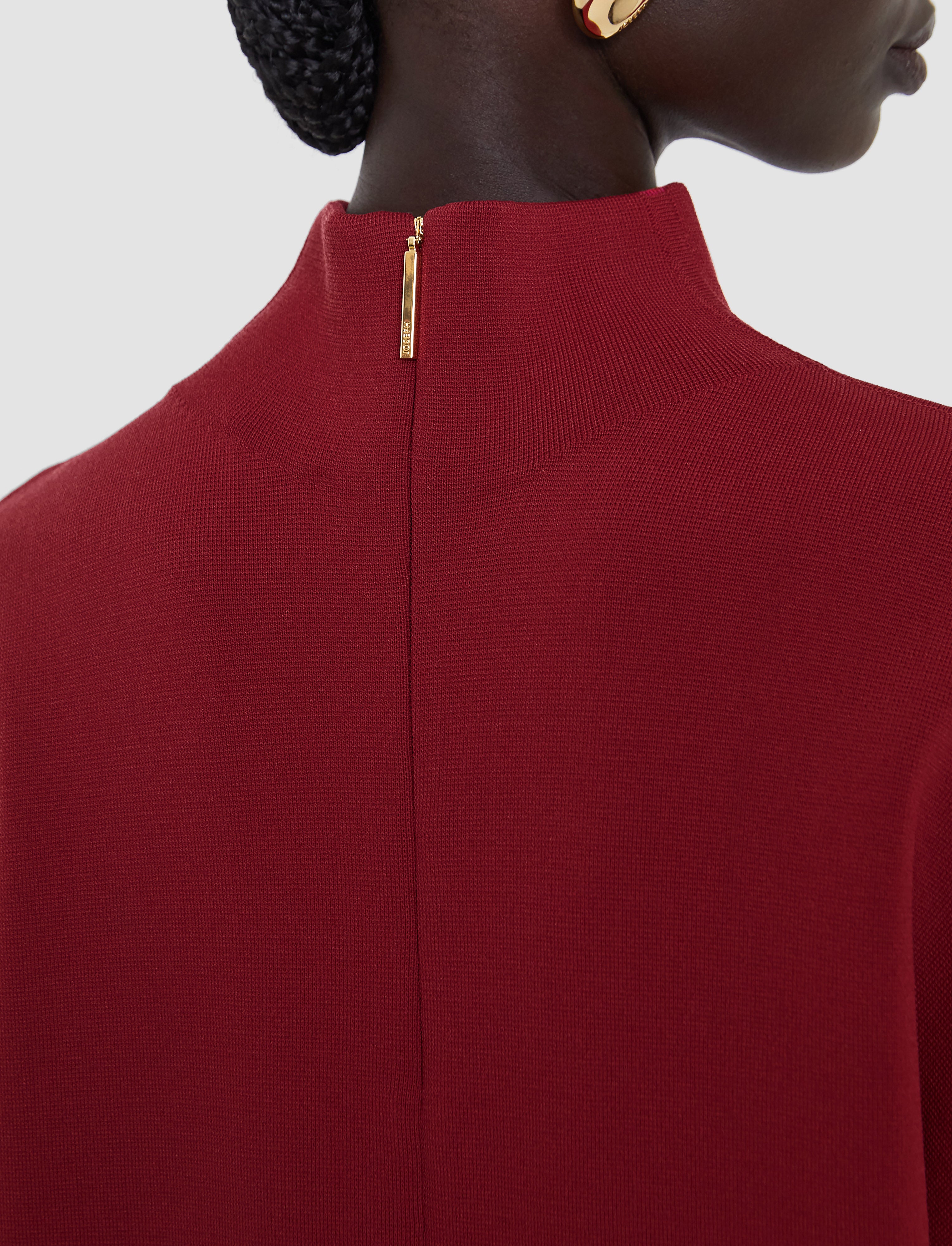 赤-larrey-compact-milano-knit-トップ-JOSEPH