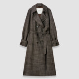 Brown Laurin Textured Tailoring Wool Coat - Joseph