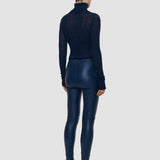 Legging en cuir stretch 