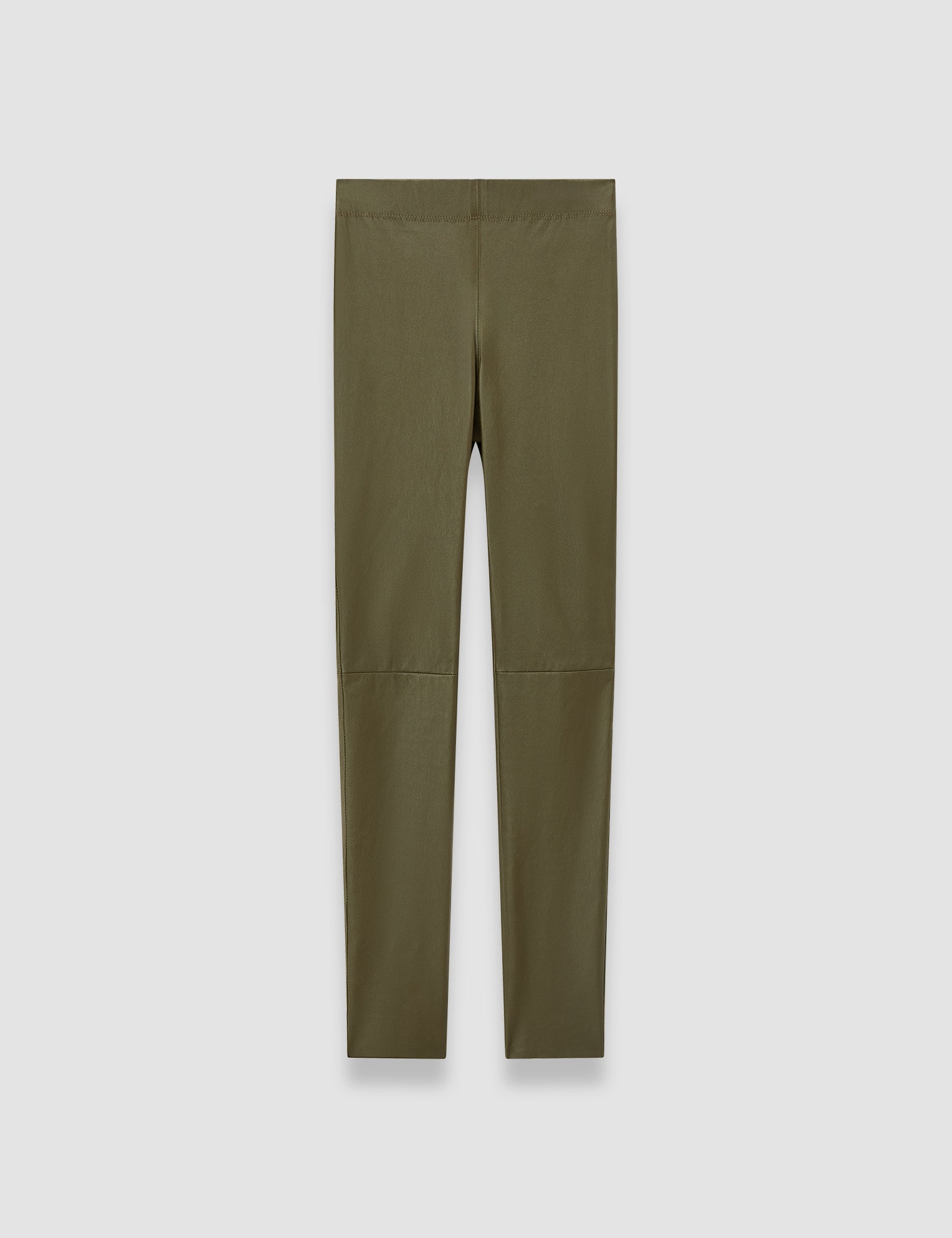 Green Leather Stretch Leggings - Joseph
