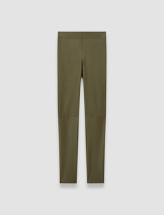 Green Leather Stretch Leggings - Joseph