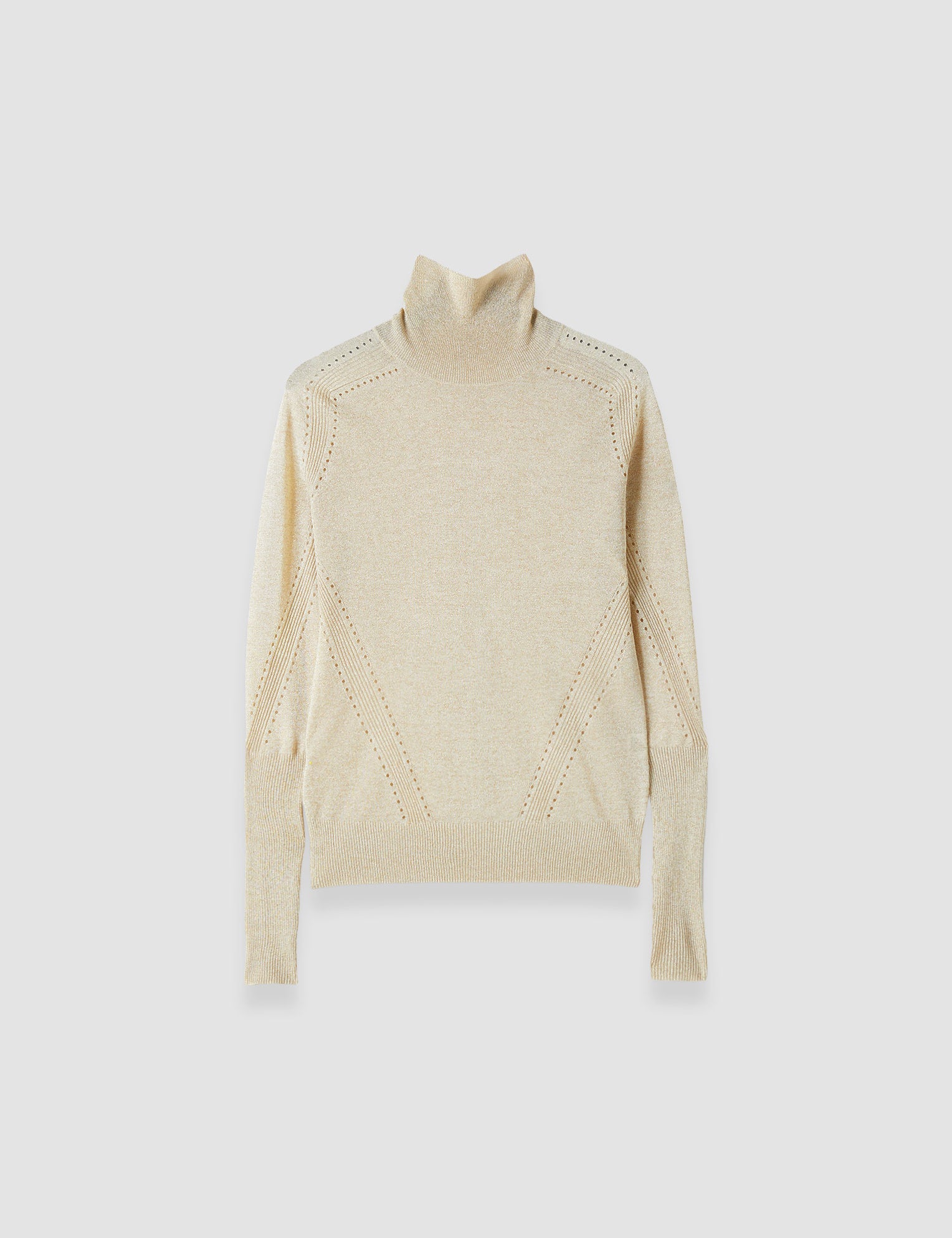 Gold Leblanc Lurex Knit Jumper - Joseph