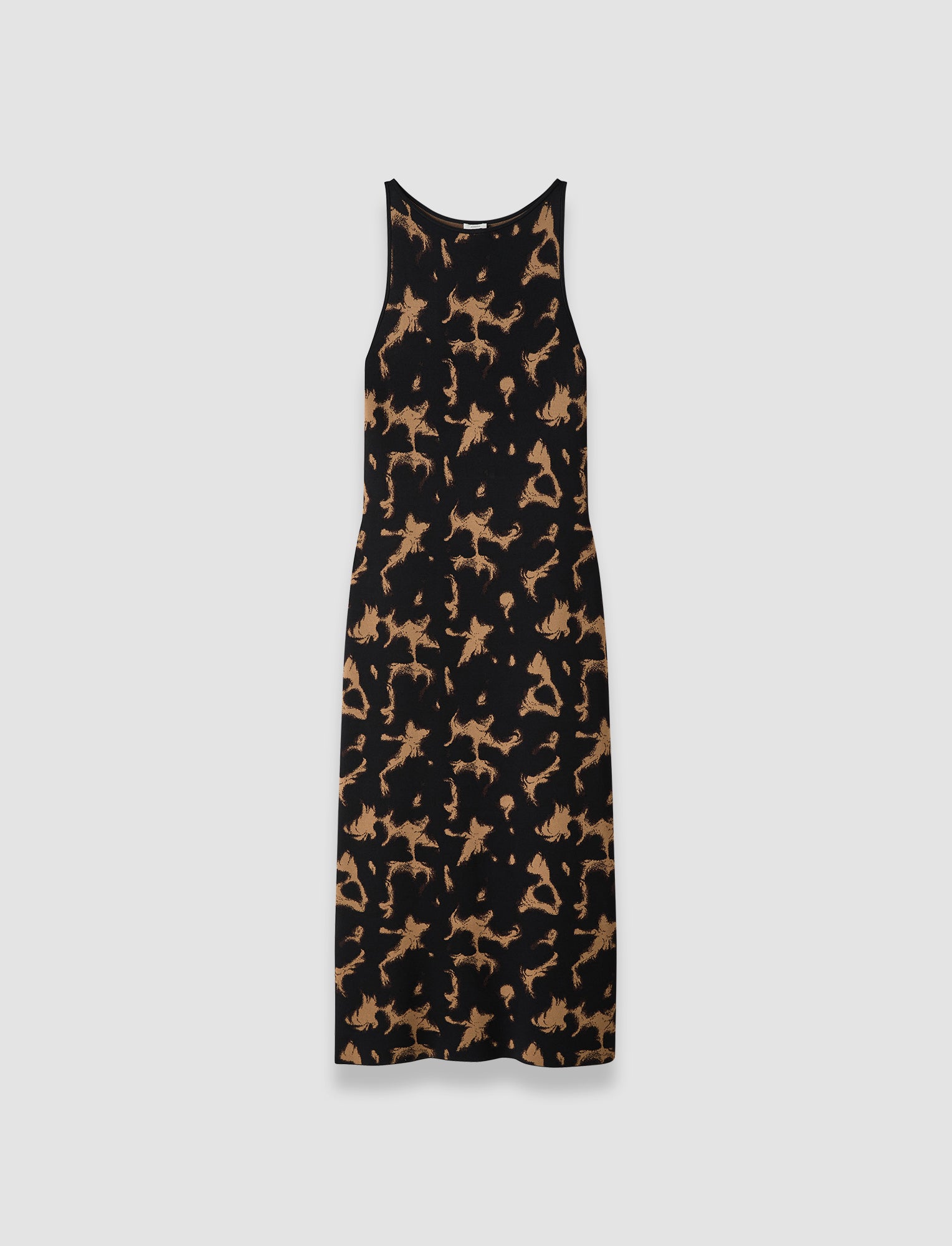 brown-lecate-tortoiseshell-knit-dress-JOSEPH
