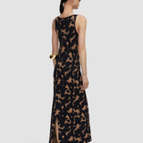 Brown Lecate Tortoise Knit Dress - Joseph