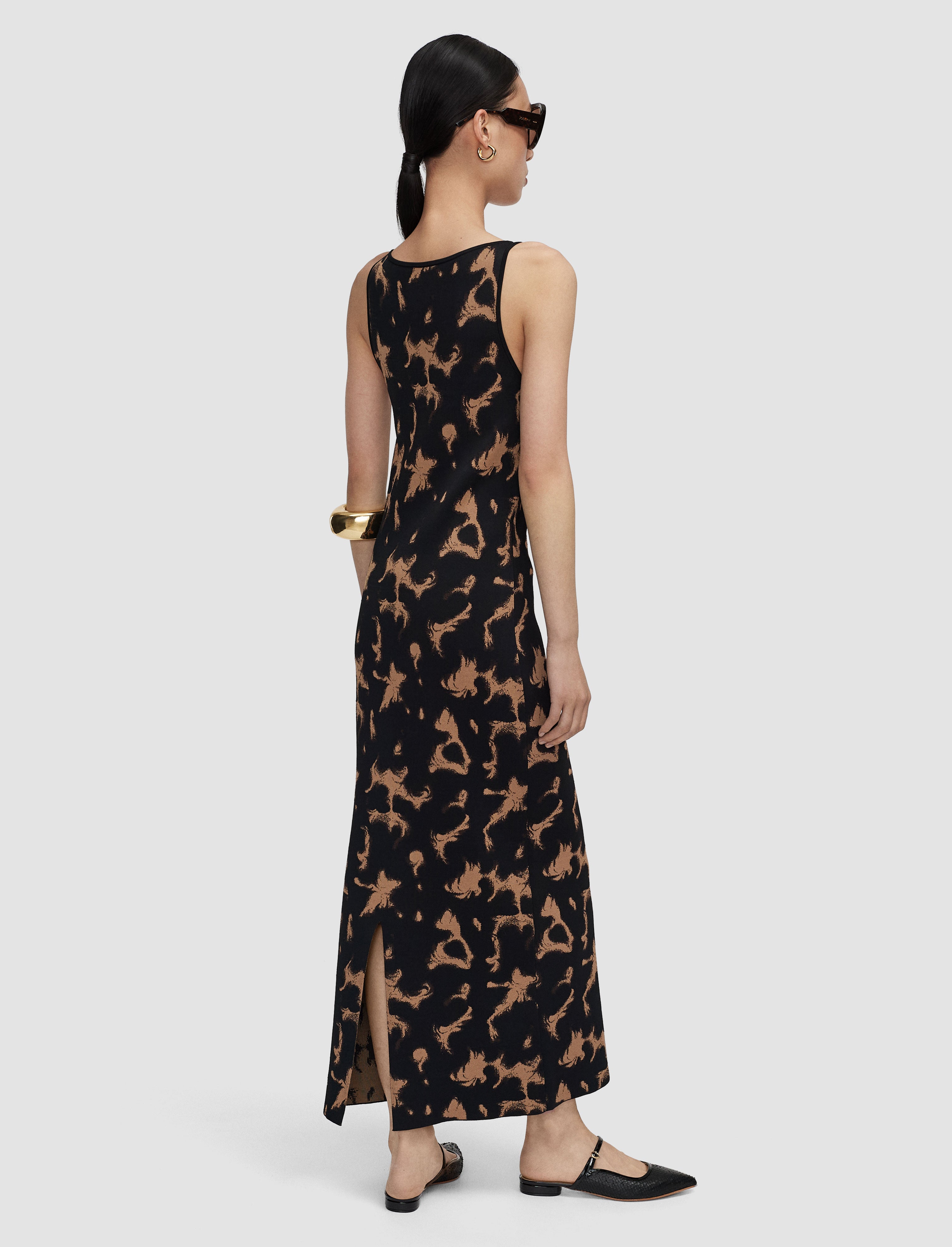 brown-lecate-tortoiseshell-knit-dress-JOSEPH
