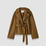 Brown Leda Cotton Twill Jacket - Joseph