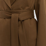 Brown Leda Cotton Twill Jacket - Joseph