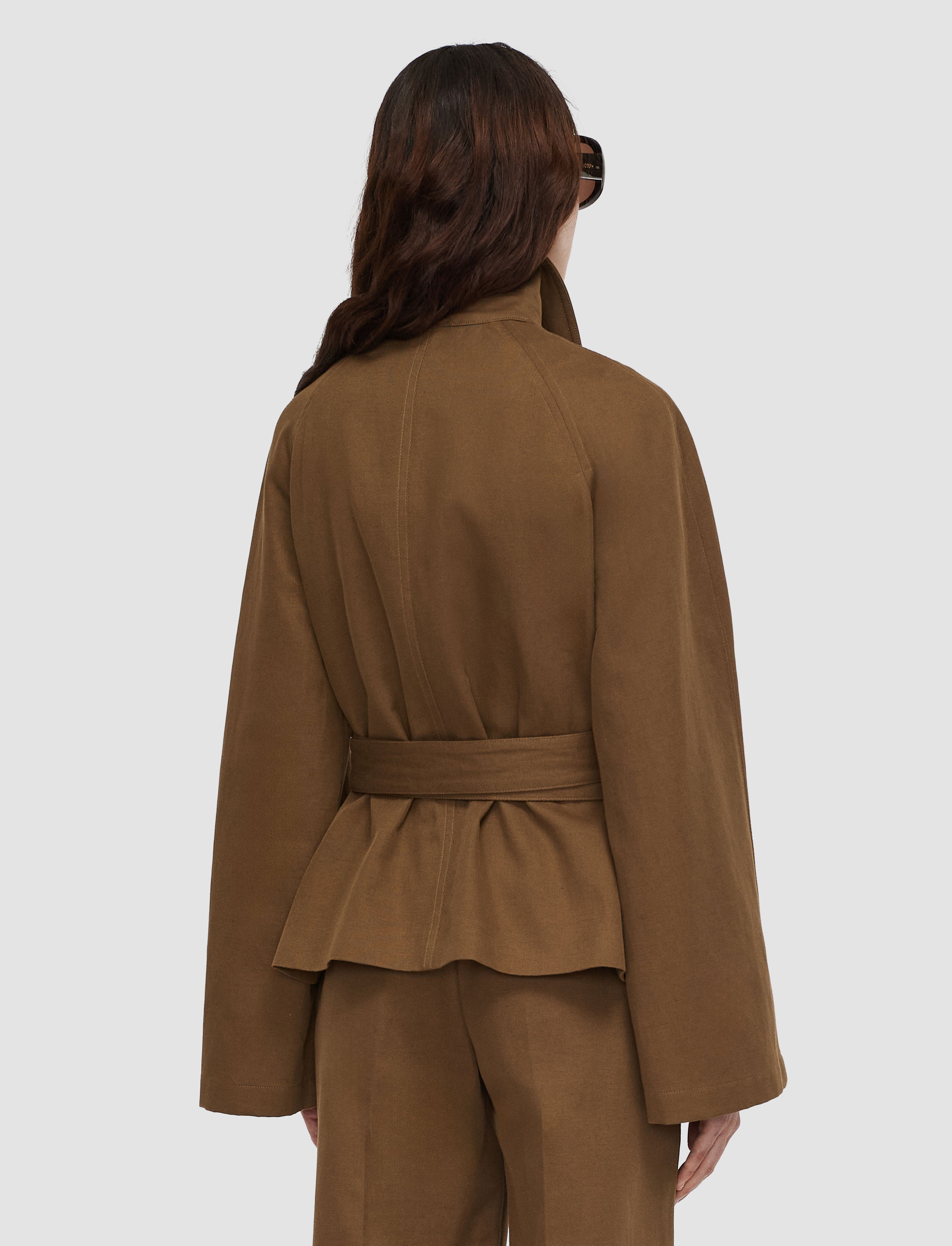 brown-leda-cotton-twill-jacket-JOSEPH