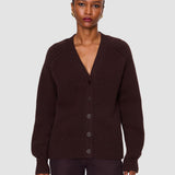 Brown Lele Lotfy Cashmere Cardigan - Joseph
