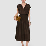 Leona Cotton Sateen Skirt 32 - Joseph