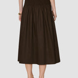 Leona Cotton Sateen Skirt 32 - Joseph