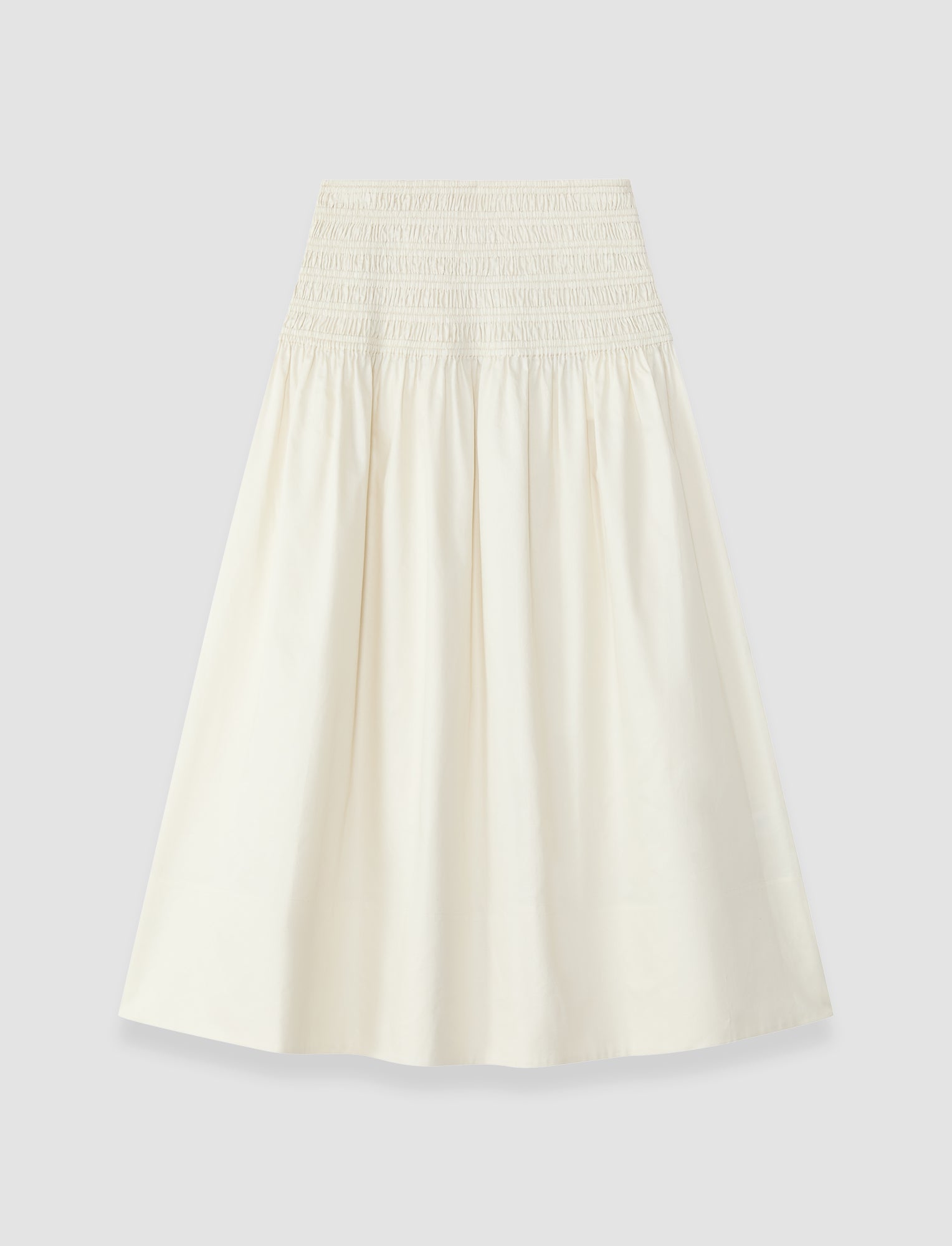 white-leona-cotton-sateen-skirt-JOSEPH