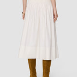 Leona Cotton Sateen Skirt 32 - Joseph