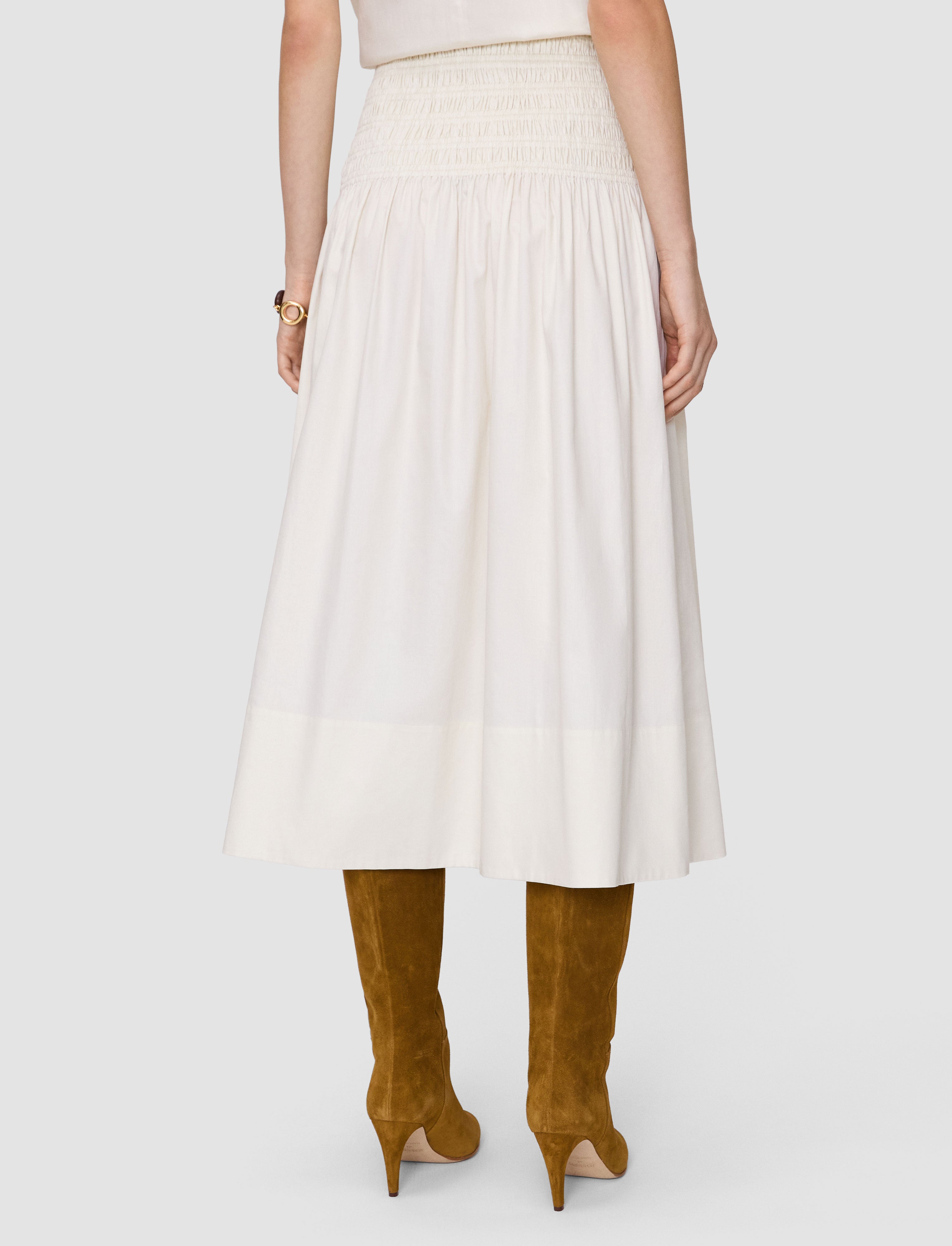blanc-jupe-en-satin-leona-coton-JOSEPH