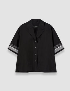 Black Leopold Cotton Blend Shirt - Joseph