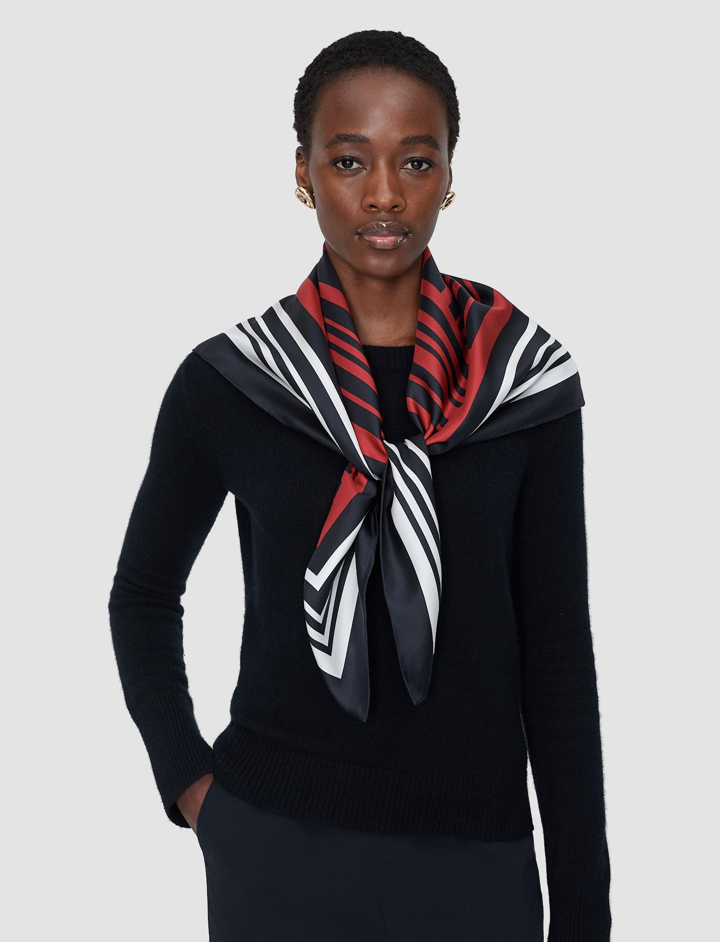 Lexi Silk Scarf in Red | JOSEPH US