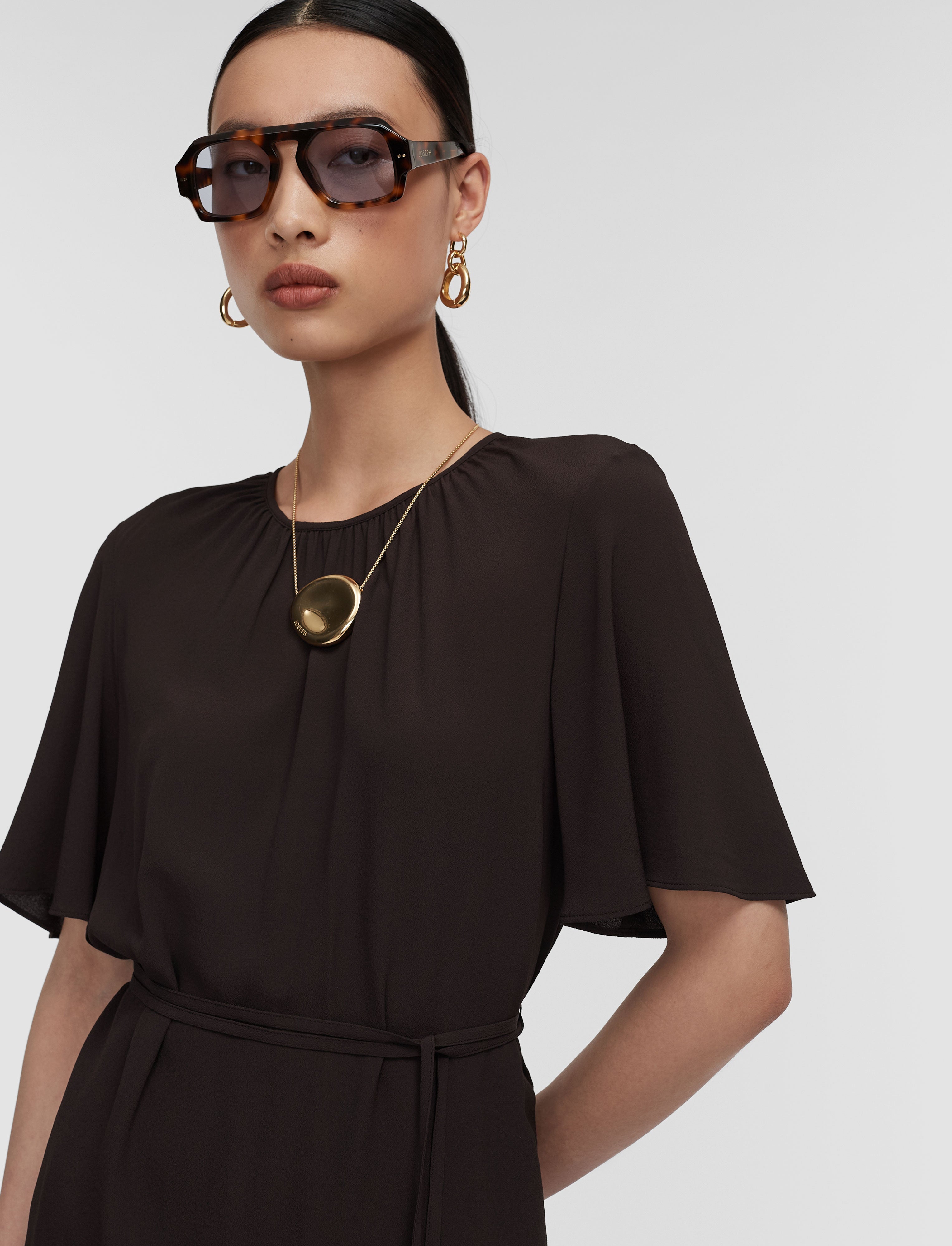 marron-top-libby-en-crepe-melange-de-soie-JOSEPH