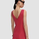 Pink Libby Silk Blend Crepe Top - Joseph