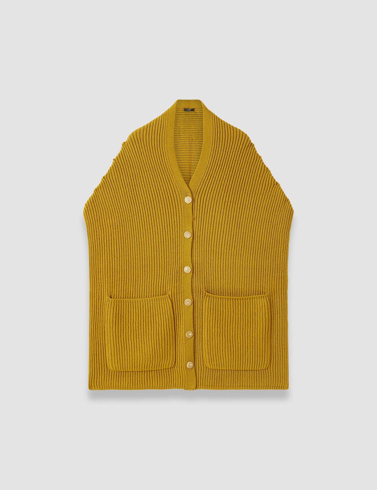 Green Light Cardigan Stitch Button Scarf - Joseph