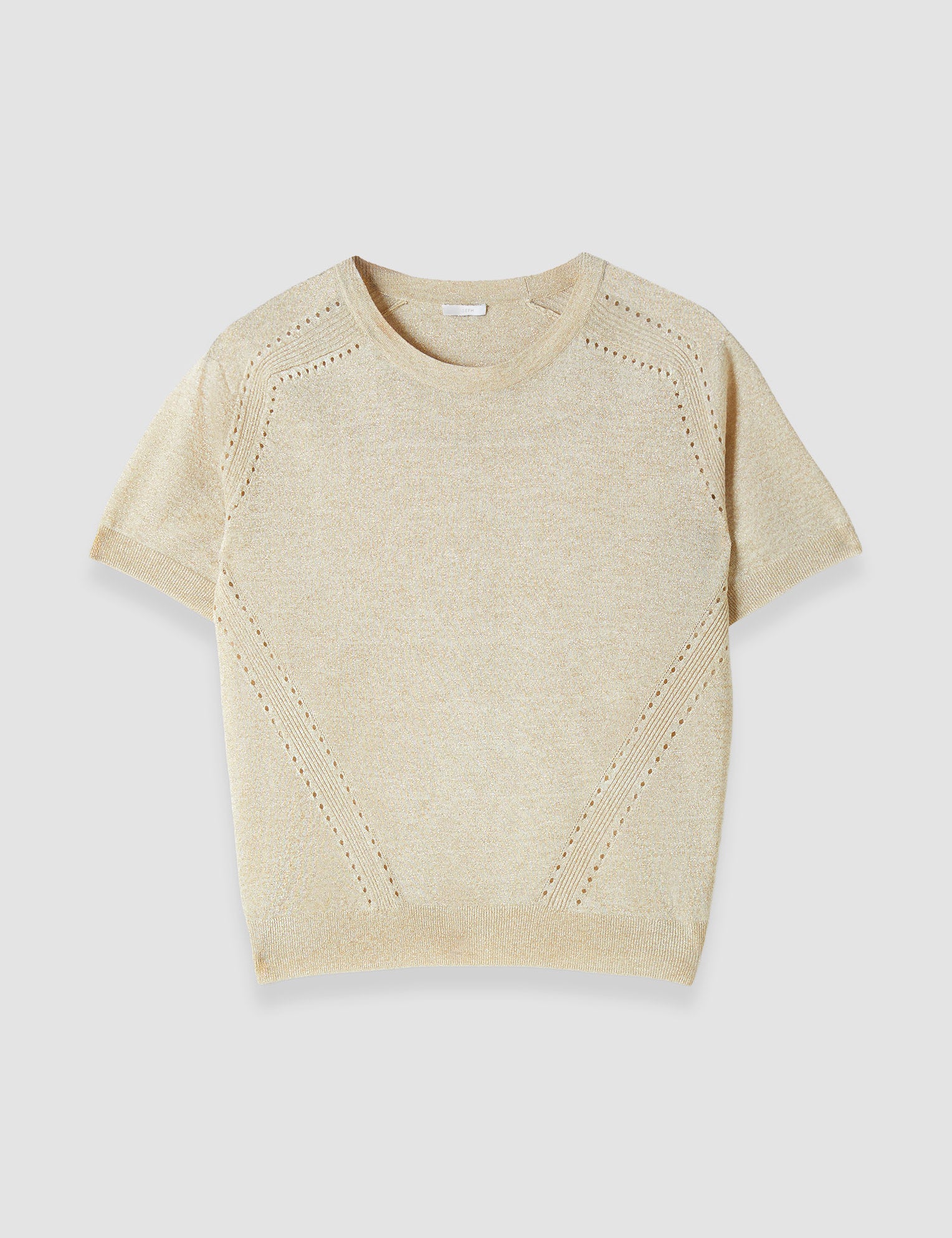 Gold Lille Lurex Knit Top - Joseph