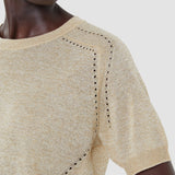 Gold Lille Lurex Knit Top - Joseph