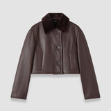 Purple Liri Natural Shearling Jacket - Joseph