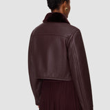 Purple Liri Natural Shearling Jacket - Joseph