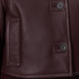 Purple Liri Natural Shearling Jacket - Joseph