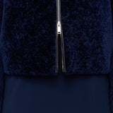 Blue Liris Short Haired Shearling Coat - Joseph