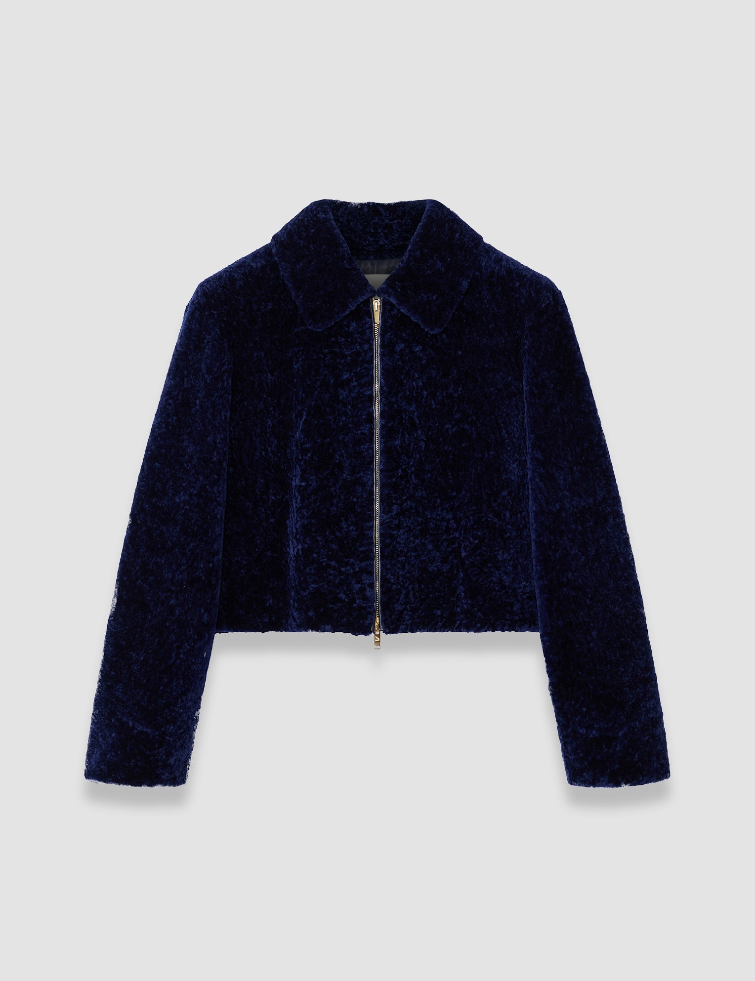Blue Liris Short Haired Shearling Coat - Joseph
