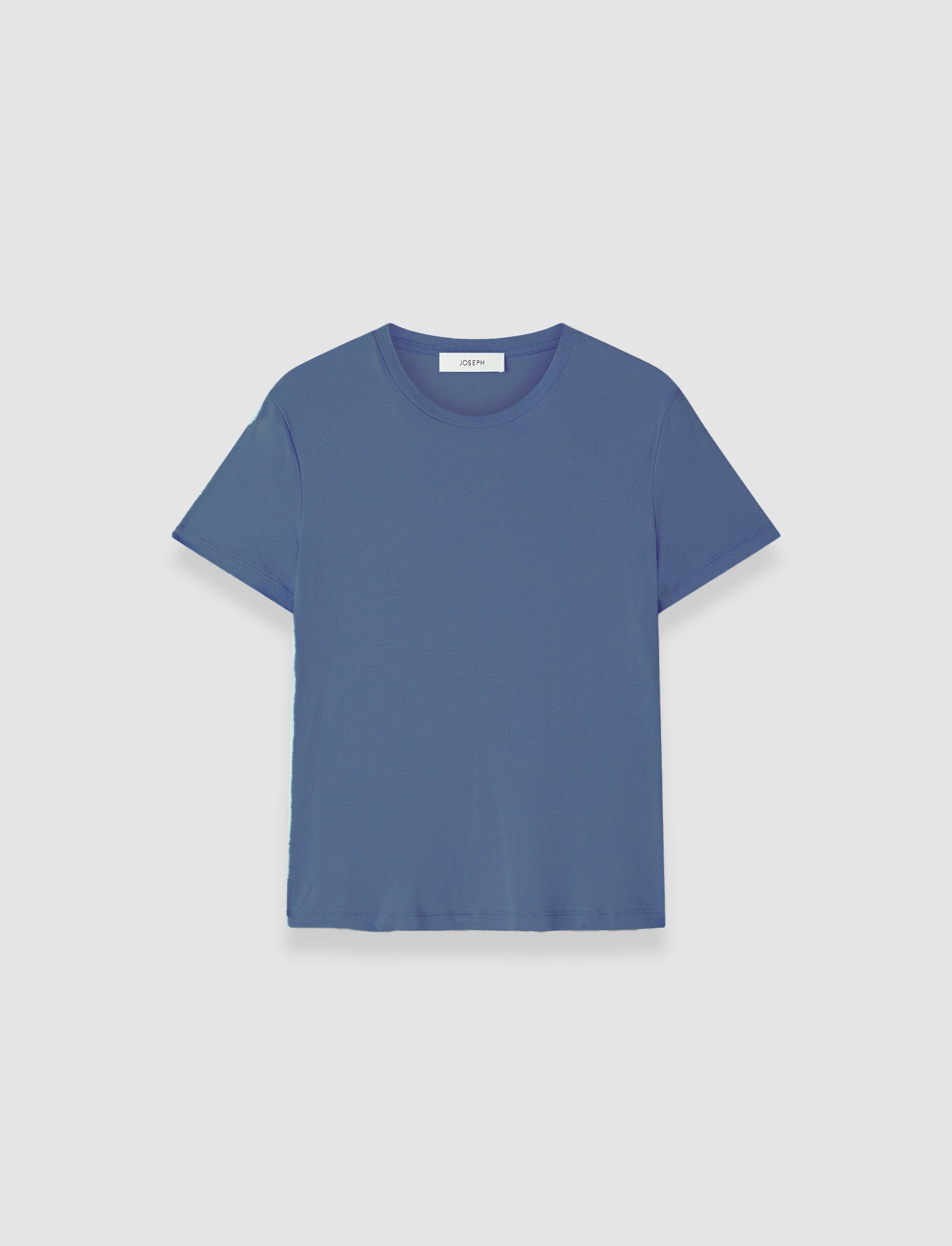 bleu-t-shirt-livia-en-coton-mercerise-JOSEPH