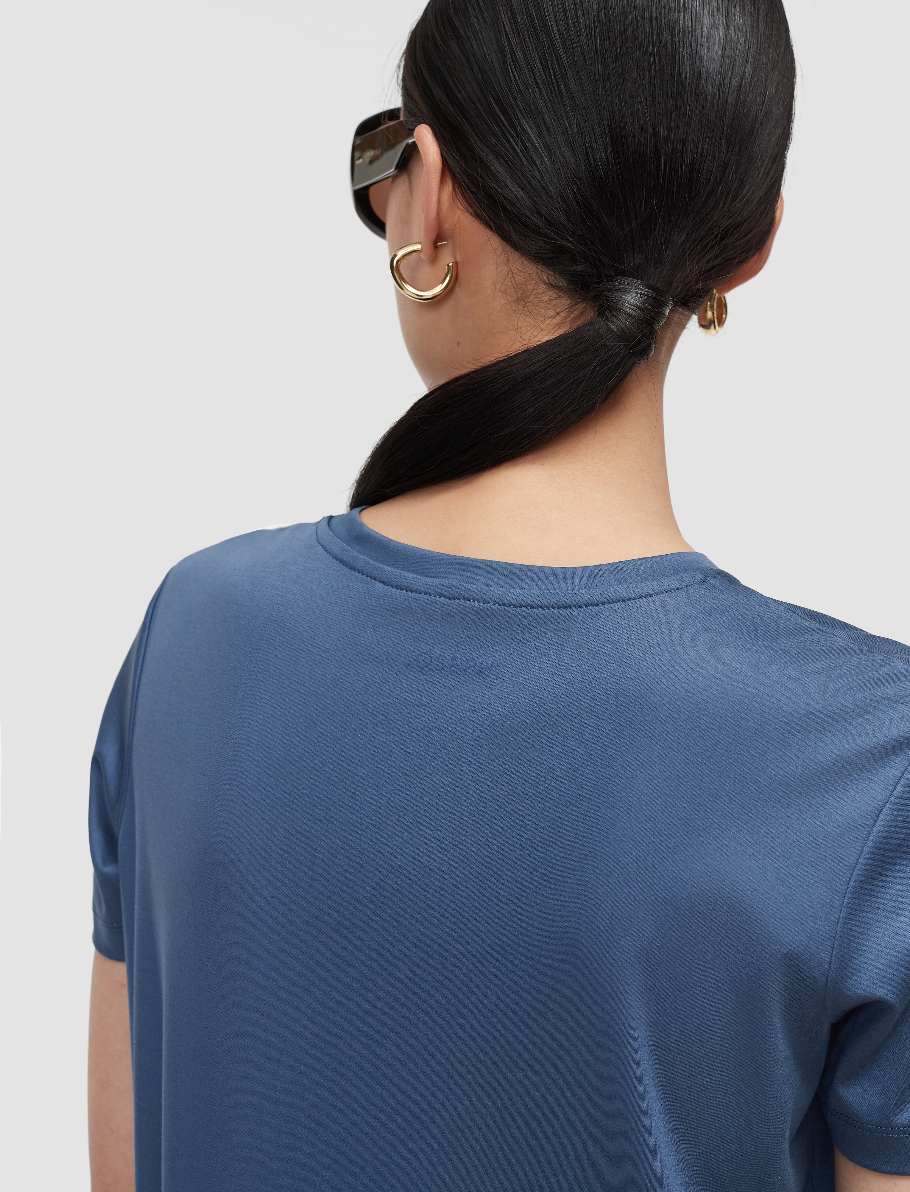 blue-livia-mercerised-cotton-t-shirt-JOSEPH