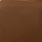 Brown Livia Mercerised Cotton T-Shirt - Joseph