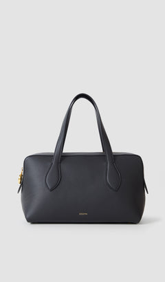 Black Loaf Leather Bag - Joseph