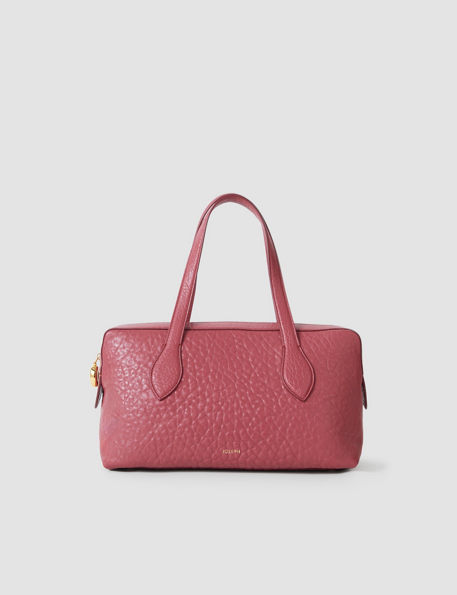 Pink Loaf Pebble Leather Bag - Joseph