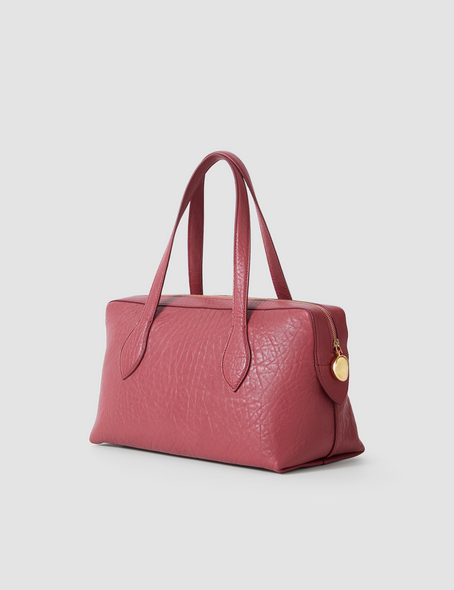Pink Loaf Pebble Leather Bag - Joseph