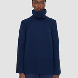 Blue Loftus Pure Cashmere High Neck Jumper - Joseph