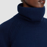 Blue Loftus Pure Cashmere High Neck Jumper - Joseph